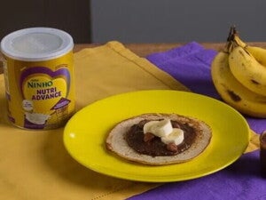 Panqueca de Banana com NINHO Nutri Advance