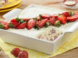 Pavê de Leite Ninho com Morango