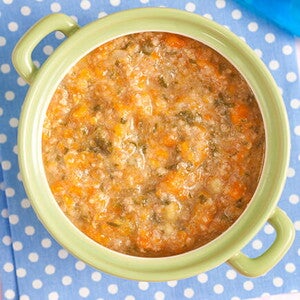 Papinha de Abóbora e Abobrinha com Carne Papinha de Abóbora e Abobrinha com Carne