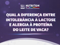 Qual a diferença entre intolerância à lactose e alergia à proteína do leite de vaca?