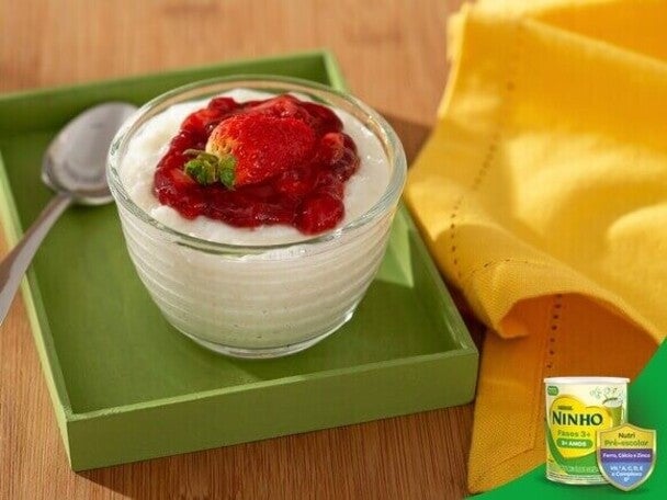 Pudim de Tapioca com NINHO Fases 3+