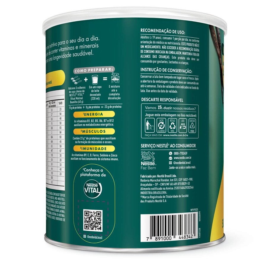 Vital Ritual Matinal sabor Baunilha lata de 720g