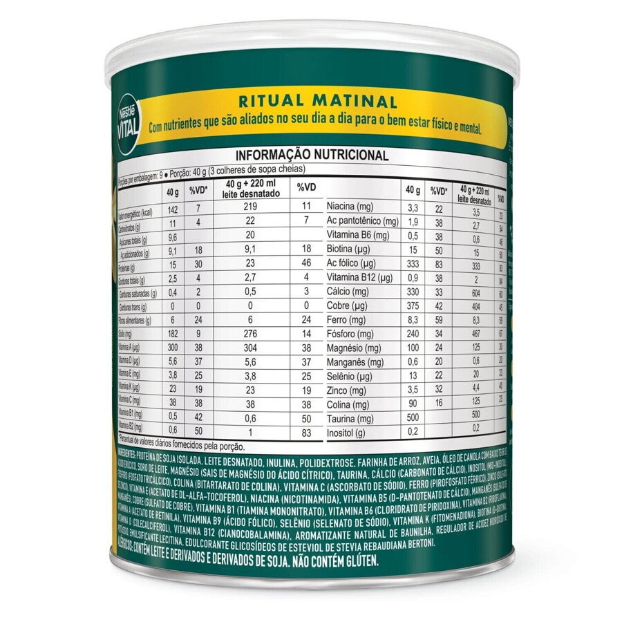 Vital Ritual Matinal sabor Baunilha lata de 360g
