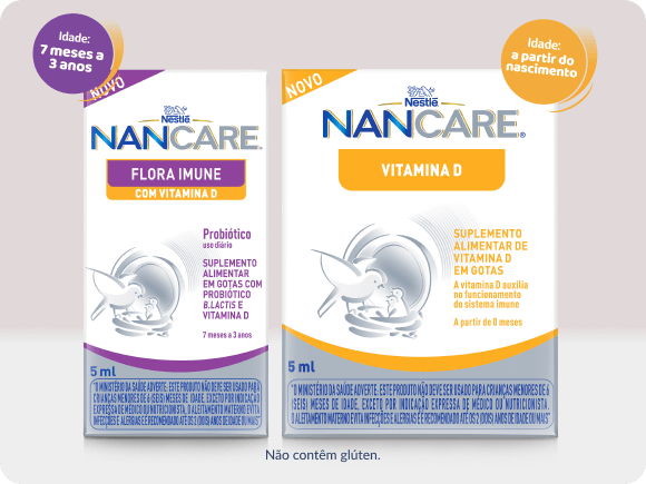 NANCARE® Vitamina D + NANCARE® Flora Imune com Vitamina D