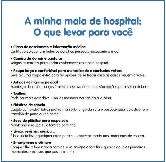 O que levar na sua mala de hospital - você O que levar na sua mala de hospital - você