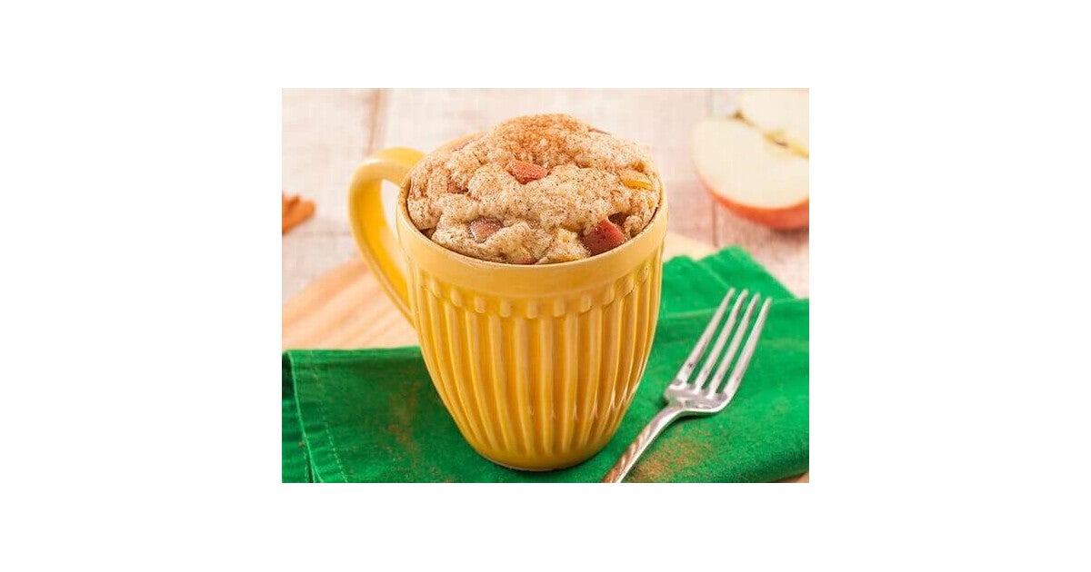 Bolinho de Caneca de Maçã e Canela